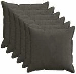 Kissenbezug 6 Stk. Houten Anthrazit 65 X 65 Cm Cord Vidaxl