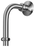 Schell Abgangsbogen Vitus 500x100mm, Abl&auml;ngbar, Dn 15, Verchromt