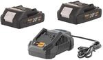 Procraft Starter Set 20 V 20/4a Schnell Ladeger&auml;t + 2x 20/2a Akku 2,0 Ah