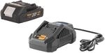 Procraft Starter Set 20 V 20/4a Schnell Ladeger&auml;t + 1x 20/2a Akku 2,0 Ah