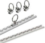 Lastenschienen Set Aluminium 2x60cm 6 Teilig
