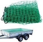 Anh&auml;ngernetz 2x3m Gr&uuml;n - Ladungssicherung F&uuml;r Anh&auml;nger & Pritschenwagen