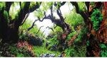 Fotor&uuml;ckwand Green Dream / Wooden Sky - 120 X 50 Cm - Hobby