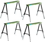 Baumarktplus - 4x Arbeitsb&ouml;cke Klappbar H&ouml;henverstellbar Bis 91 Cm Unterstellb&ouml;cke