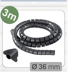 Quadrios 25ca741 25ca741 Kabelschlauch 36 Mm (max) Schwarz 3 M