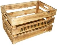 Obstkisten "elfriede Altes Land" Geflammt