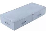Unterbett-aufbewahrungsbox 100x43x18cm Atmungsaktiv Faltbar Hellgrau