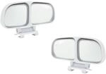 2x Toter Winkel Spiegel Mit Dual-linsen, Verstellbar, Selbstklebend, Wei&szlig;