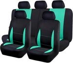 Auto Sitzbez&uuml;ge Universal Set Mintgr&uuml;n Schwarz, Airbag-kompatibel, Teilbare