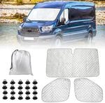 Sonnenschutz Set 3-teilig F&uuml;r Ford Transit Van Mk7 2006-2013 Frontscheibe