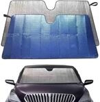Auto Sonnenschutz Frontscheibe 150x80cm Faltbar Uv-schutz Blau