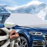 Auto Frontscheibenabdeckung 230x152cm, Uv-schutz, Frostschutz, Mit Reflektoren