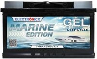 Gel Batterie 110ah Electronicx Marine Edition Boot Schiff Versorgungsbatterie...
