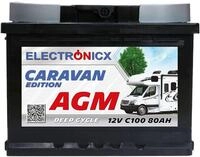Electronicx Caravan V2 Agm 80ah 12v - Wohnmobil Boot - Premium Versorgung