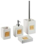 Badaccessoires Set 4-teilig Kourou Keramik Beige