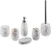 Badaccessoires Set 6-teilig Callela Keramik Wei&szlig;