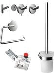 Emco - Round Wc-set Mit Papierhalter, B&uuml;rstengarnitur Und Klebeset,