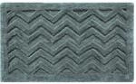 Rutschfeste Hochflor-badematte Mit Chevron-muster, Grau - Homescapes