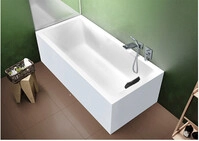 Riho Rethink Cubic Rechteck-badewanne, Einbau, Mit Ab- Und