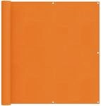 Balkonsichtschutz 110 X 800 Cm Oxford-stoff Rechteckig Orange Vidaxl
