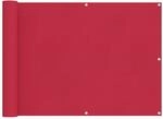 Vidaxl Balcony Screen 75 X 600 Cm Oxford Fabric Rectangular Burgundy