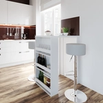 Vicco - Bartisch-set , Wei&szlig;, 57 X 80 Cm Mit 2 Barhockern