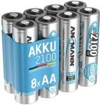 Ansmann Akku Aa 2100mah Mignon Nimh 1,2v - 1000x Wiederaufladbar (8 St&uuml;ck)