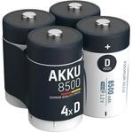 Ansmann Akku D 8500mah Mono Nimh 1,2v &ndash; 1000x Wiederaufladbar (4 St&uuml;ck)