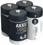 Akku Mono D 9300 Mah 1,2v Nimh, 4 St&uuml;ck - Ansmann