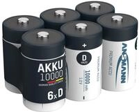 Akku Mono D 9300 Mah 1,2v Nimh, 6 St&uuml;ck - Ansmann