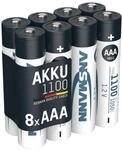 Akku Aaa, 8 St&uuml;ck, 1050 Mah 1,2v Nimh - Ansmann