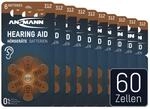 H&ouml;rger&auml;tebatterien Typ 312 Braun, 60 St&uuml;ck - Ansmann