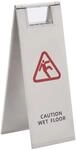 Warnschild Klappbar Achtung Rutschgefahr Edelstahl Vidaxl