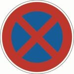 Sonstige - Verkehrszeichen 283 Ronde 600 Mm Absolutes Halteverbot Ral-g&uuml;tezeichen