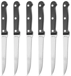 Sharp Steak Knives With Serrated Blades And Robust Handles