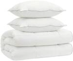 Bettdecke Und Kissen Set 3 Stk. 155x220 Cm 4 Jahreszeiten Wolle Vidaxl