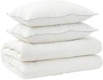 Bettdecke Und Kissen Set 3 Stk. 155x220 Cm Winter 450 Gsm Wolle Vidaxl