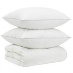 G&auml;nsedaunen-bettdecken-set 90% Fulda 3 Stk. 240 X 260 Cm Wei&szlig; Vidaxl