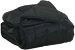 Sommerdecke Schwarz 135 X 200 Cm Satin Und Mikrofaser Vidaxl