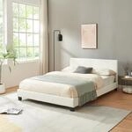 [corium] - Kunstlederbett Albacete 140x200 Cm Wei&szlig; Corium 43710146