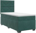 Boxspringbett Mit Matratze Dunkelgr&uuml;n 90 X 200 Cm Samt Vidaxl