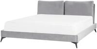 Polsterbet Grau 180 X 200 Cm Saus Amtstoff Mit Lattenrost Elegant Modernes...