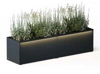 Herstera Garden Metal Planter 50 100x50x50cm Set 2