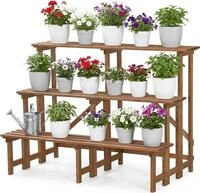Needs&wants&reg; Gro&szlig;e Pflanzentreppe Blumentreppe Mit 3 Stufen Etagen,