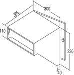 Renz - Durchwurfbriefkasten Schr&auml;g,300x330x385 Mm,mauerst&auml;rke 405mm,stahl...