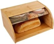 Bambus Brotkasten Mit Rolldeckel (motiv: Brotauswahl)