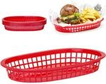 Servierk&ouml;rbe Im Fastfood-stil, Rot, 6 Stk., 275x175x(h)38mm - Hendi