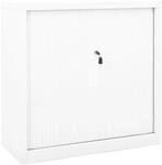 Schrank Mit Schiebet&uuml;r Wei&szlig; 90x40x90 Cm Stahl Vidaxl