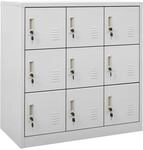 Vidaxl - Schlie&szlig;fachschrank Hellgrau 90x45x92,5 Cm Stahl