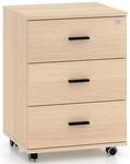 Selsey Odelis - Rollcontainer Mit 3 Schubladen, Eichenholzoptik, 46 Cm